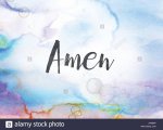 the-word-amen-concept-and-theme-written-in-black-ink-on-a-colorful-J7MB4P.jpg