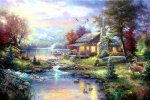 Thomas-Kinkade-Oil-Painting-Nature-s-Paradise-on-canvas-100-Free-shipping.jpg