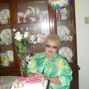 Grandma on one of her birthdays...