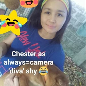 with Chester, my pupper:)