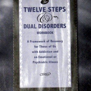 12 steps & dual disorders workbook book.  Hazelden
