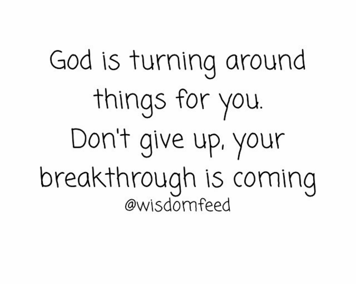 Have faith!